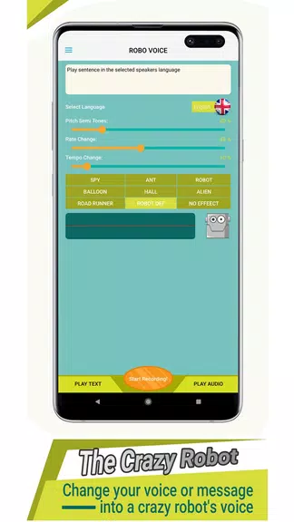 Robot Voice Capture d'écran 1