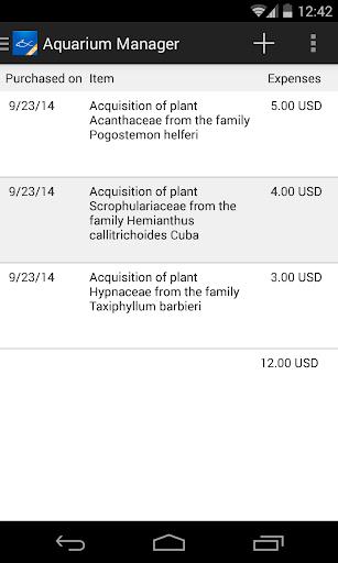 Aquarium Manager应用截图第1张