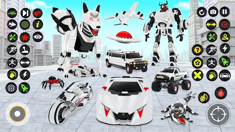 Fox Robot Transform Bike Game ภาพหน้าจอ 1