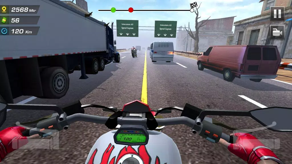 Highway Moto Rider 2: Traffic স্ক্রিনশট 0