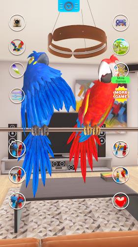 Talking Parrot Couple Captura de pantalla 1