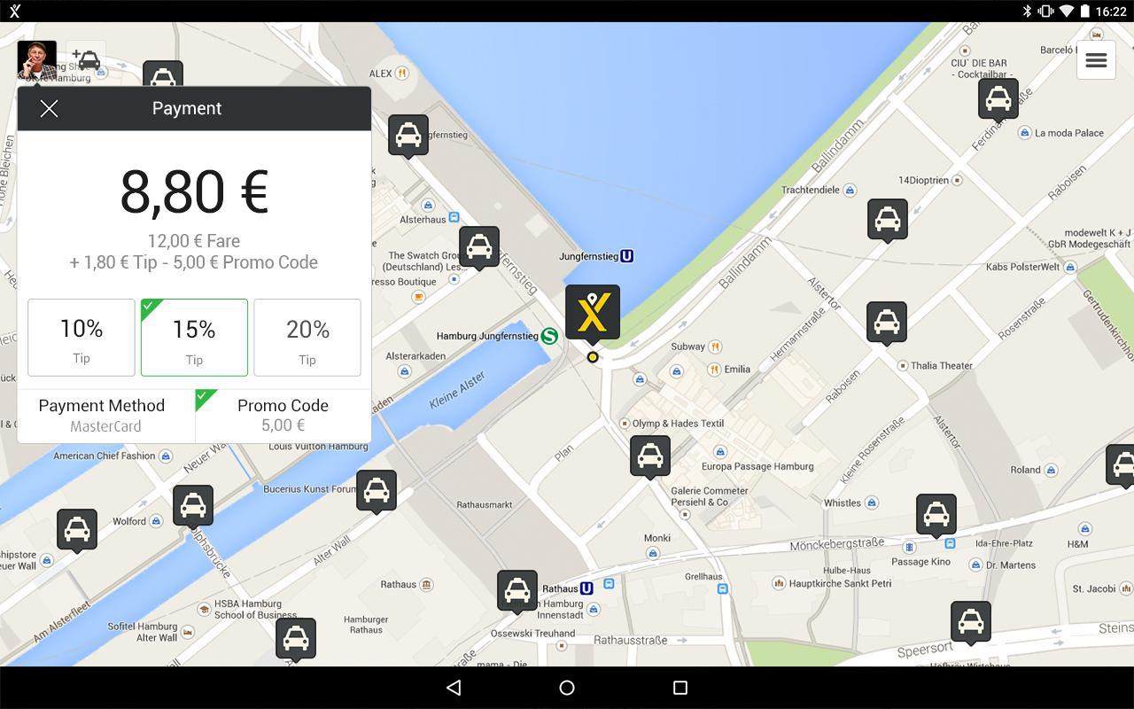 FREENOW - Taxi and more Screenshot 1