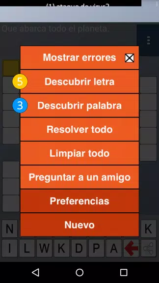 CrossWords Spanish Screenshot 1