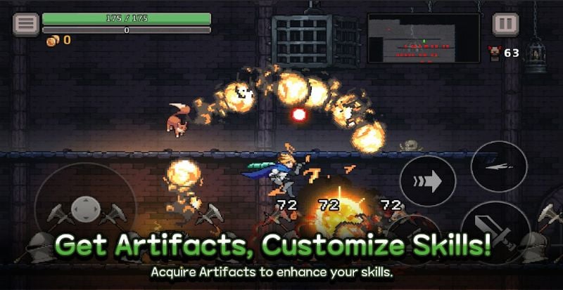 Dungeon Slasher: Roguelike Schermafbeelding 3