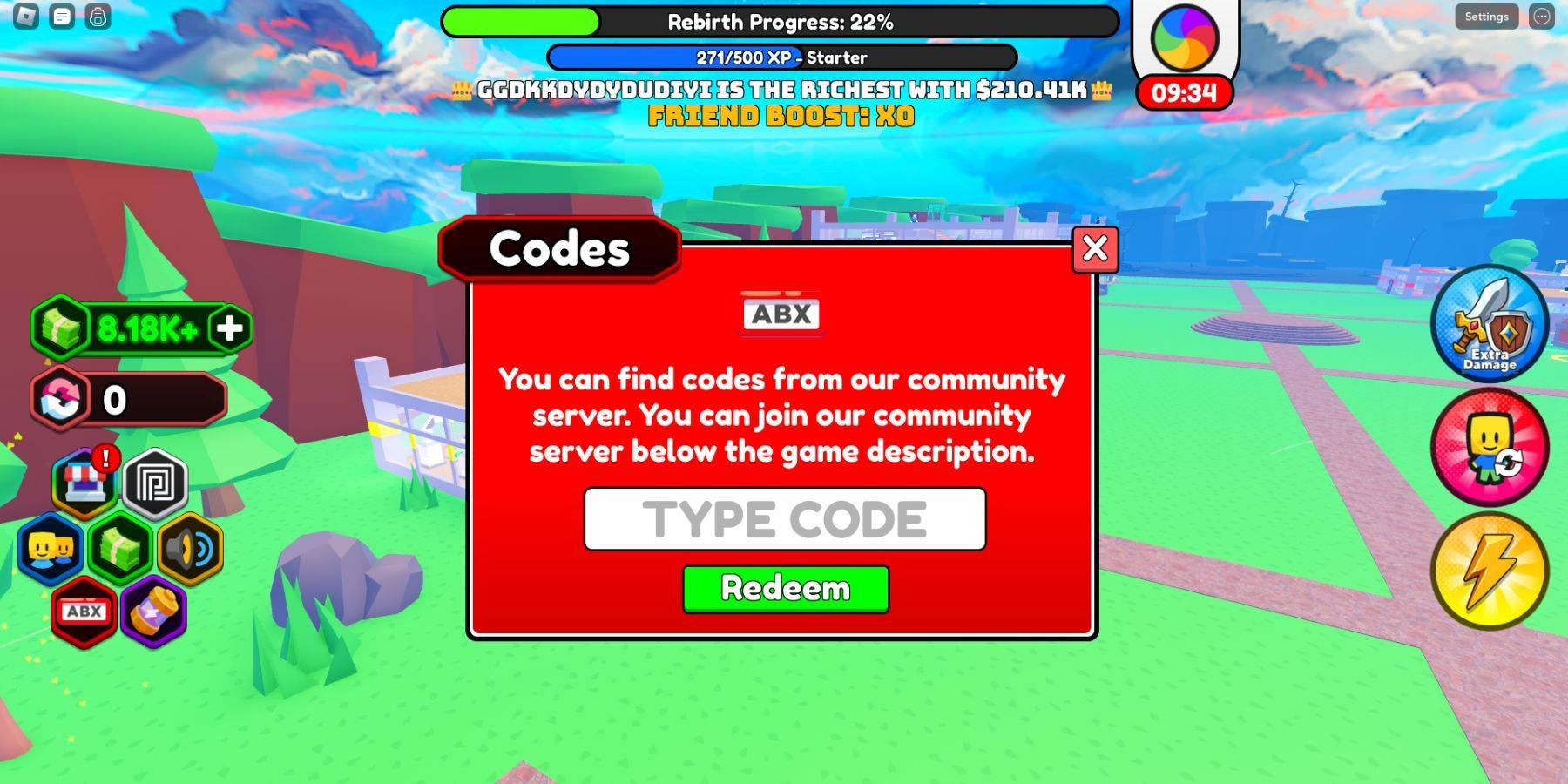 Redeeming Codes Image