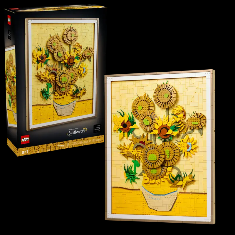 樂高文森特·梵高（Lego Vincent van Gogh）的向日葵揭幕