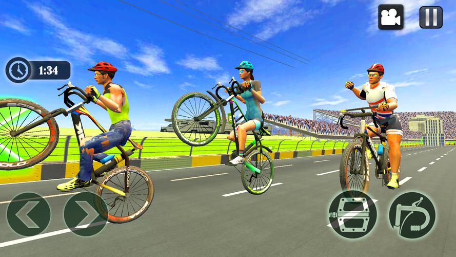 Cycle Race Game Cycle Stunt Скриншот 1