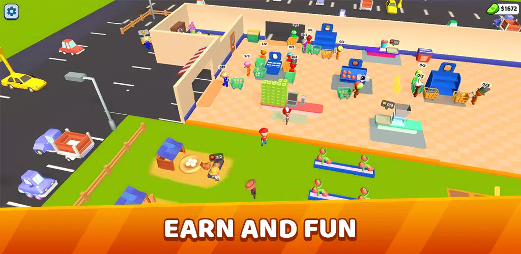 Mart Tycoon Supermarket game स्क्रीनशॉट 0