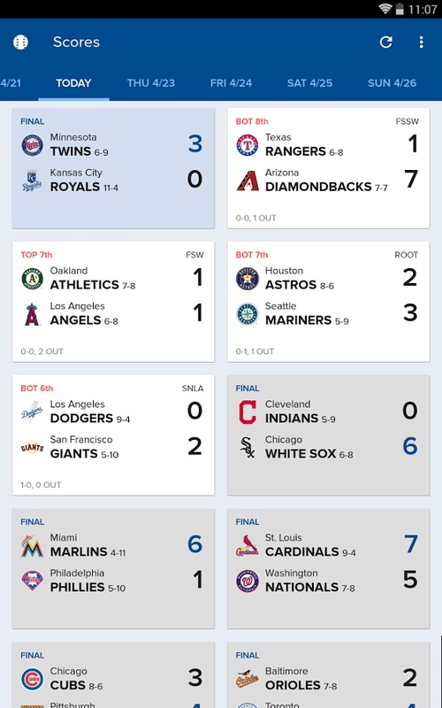 CBS Sports App: Scores & News Schermafbeelding 0