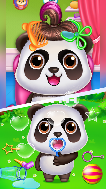 Panda caretaker pet salon game Captura de tela 1