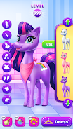 Magical Unicorn Candy World Captura de tela 1