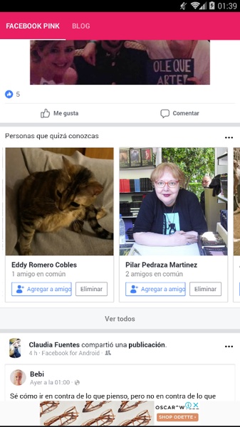 Facebook Pink Ekran Görüntüsü 1