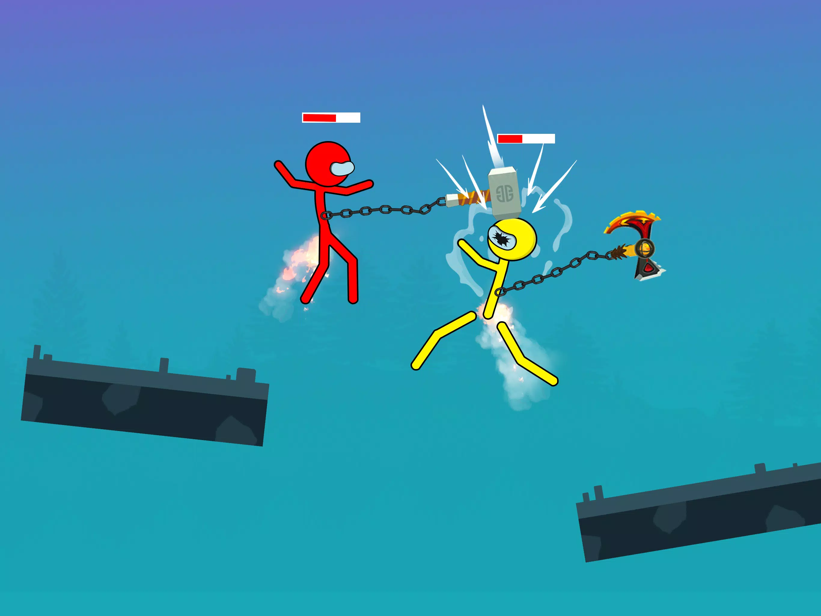 Stick Hero Stickman Smasher Скриншот 1