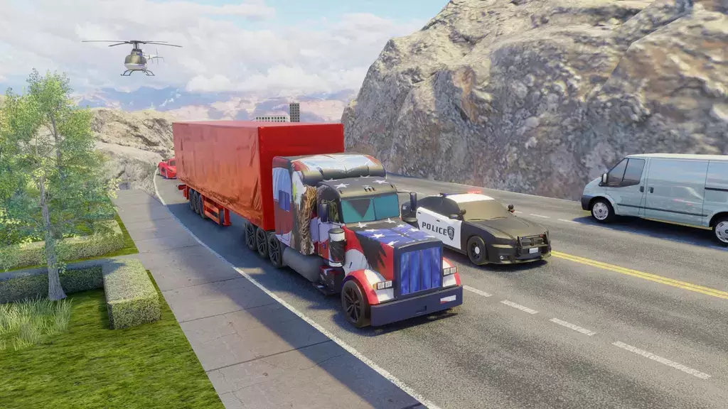 Usa Truck Simulator Car Games Screenshot 1