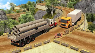 Offroad 18 Wheeler Truck Drivi Captura de pantalla 3