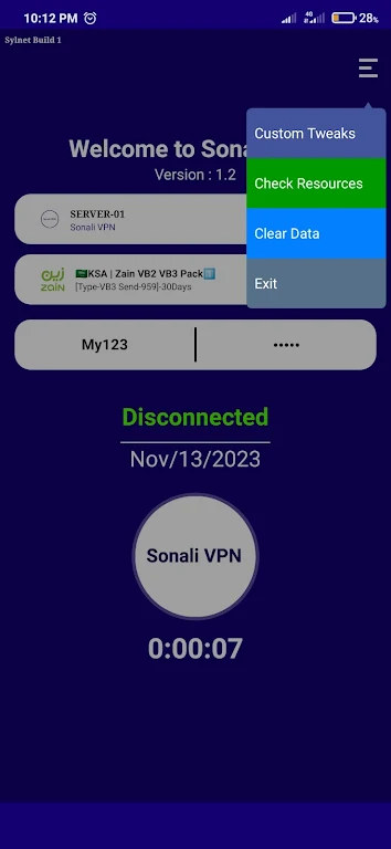 Sonali VPN Super fast Скриншот 1