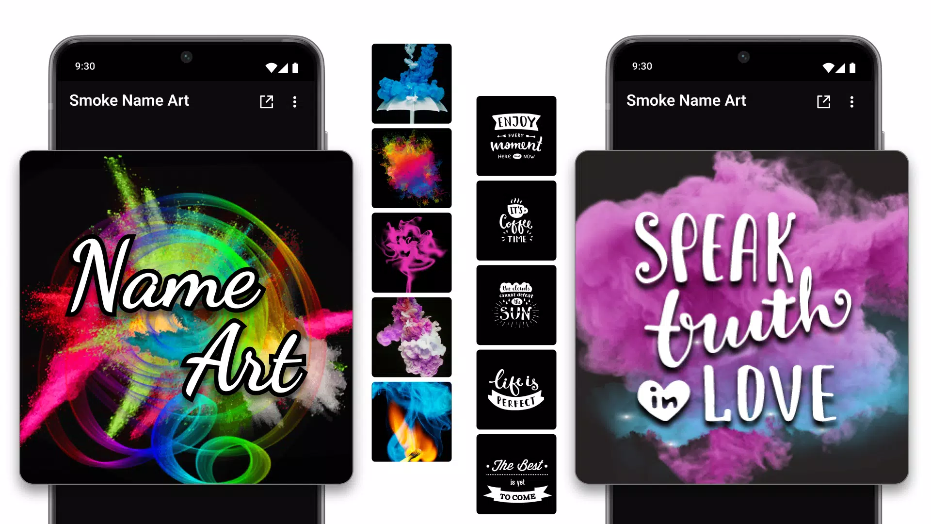 Smoke Name Art Maker Screenshot 0