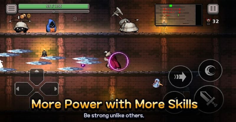 Dungeon Slasher: Roguelike Schermafbeelding 2
