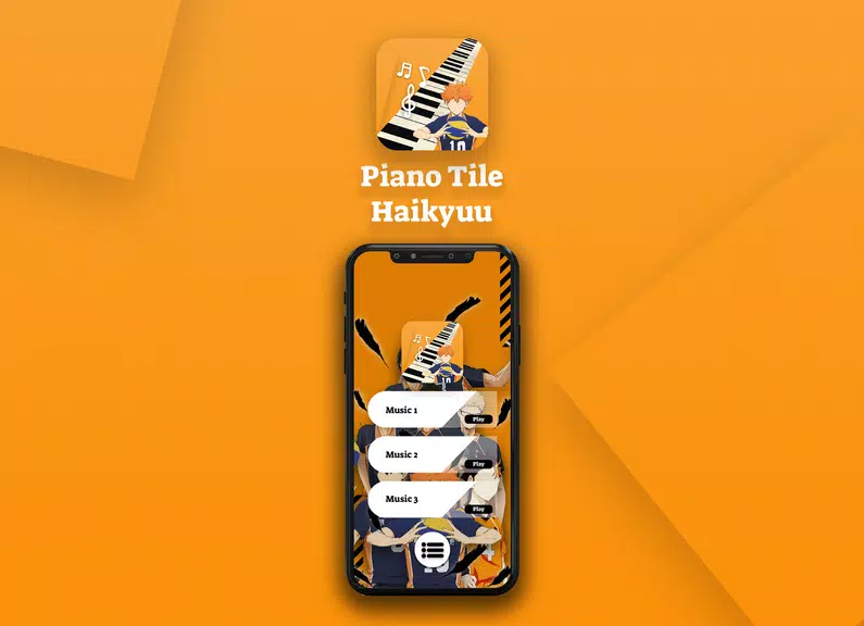 Game Haikyuu Piano Tiles Скриншот 1