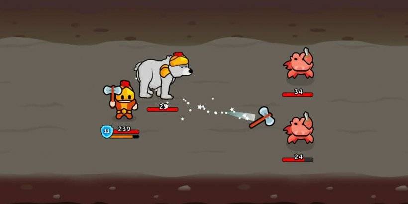 Hero Dash: RPG, otomatik dövüşü birleştiriyor ve onları vuru türlerini birleştiriyor