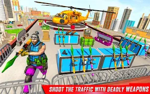 Traffic Car Shooting Games スクリーンショット 2