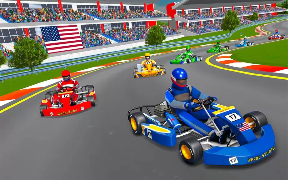 Go Kart Racing Games 3D Stunt 스크린샷 2