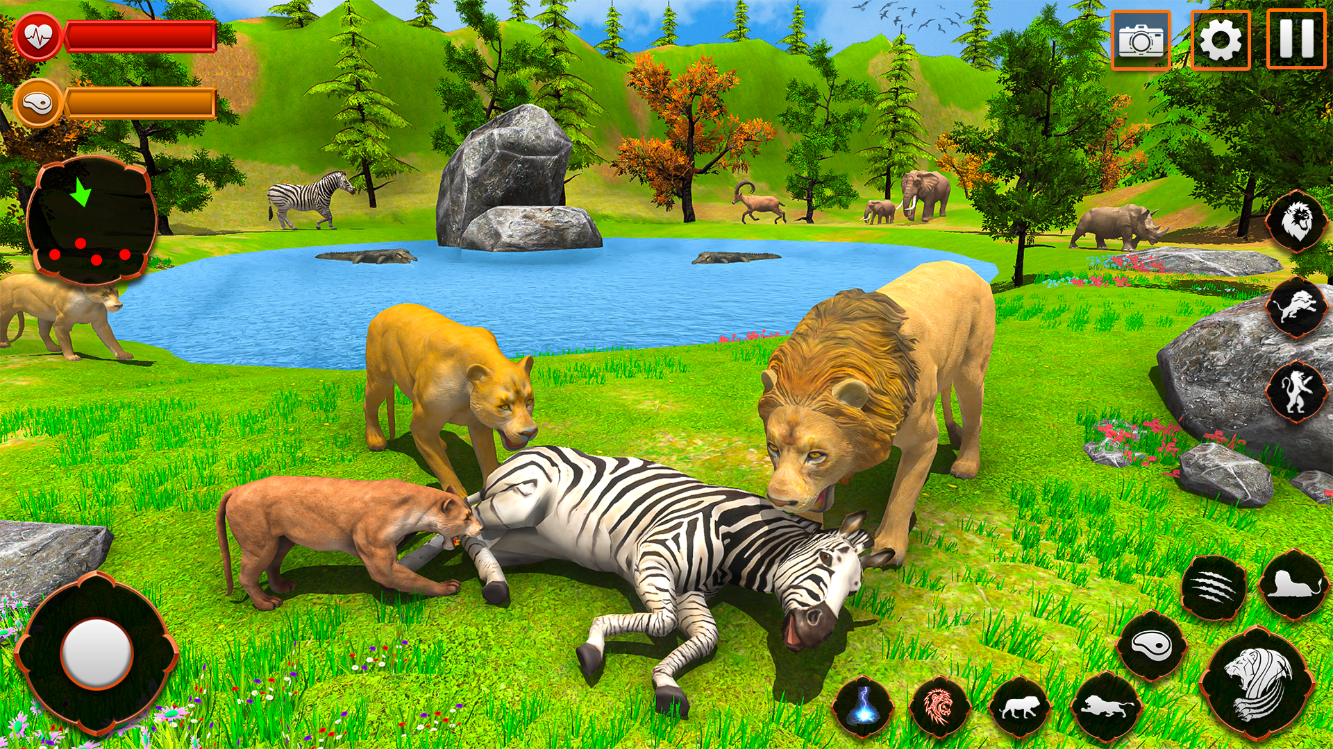 Wild Lion Simulator Games 스크린샷 0