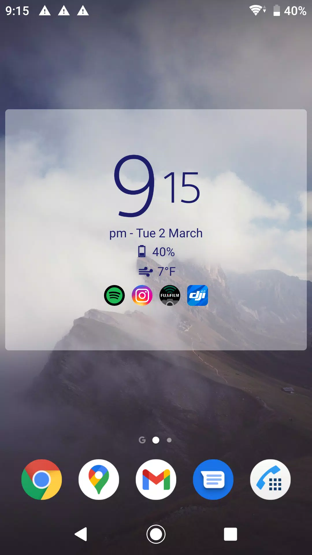 Schermata Digital Clock & Weather Widget 1