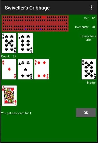 Swiveller's Cribbage Скриншот 1