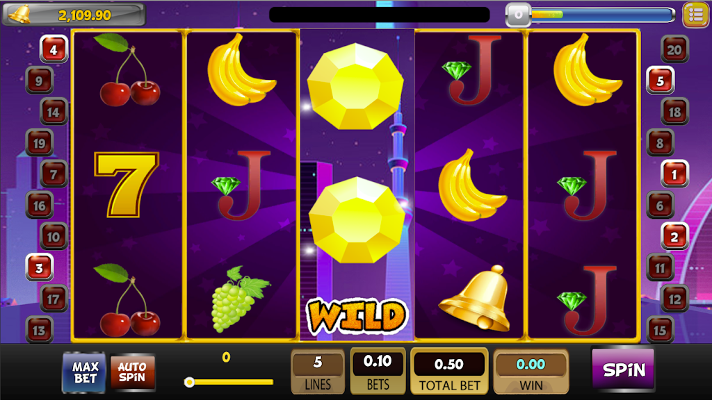 SlotMan - Free Classic Vegas Slot Machine 777 Zrzut ekranu 1