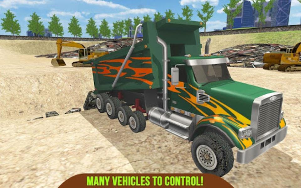 Garbage Truck Recycling SIM Captura de tela 0