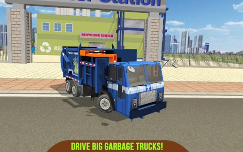 Garbage Truck Recycling SIM Captura de tela 2