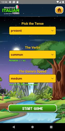 Learn Italian Verbs Game Ảnh chụp màn hình 3