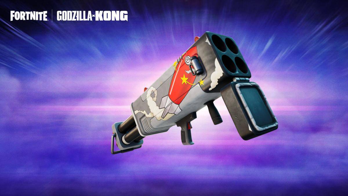 Der Burst -Quad -Launcher in Fortnite als Teil eines Artikels darüber, wie man Godzilla wird.