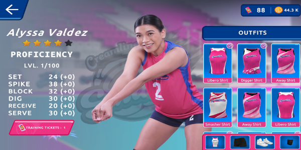 Creamline Good Vibes Smash Tangkapan skrin 1