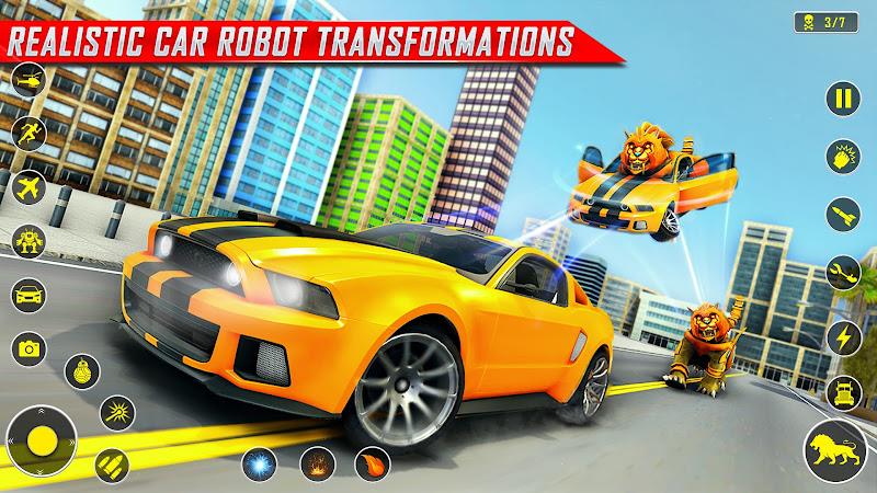 Lion Robot Car Game:Robot Game Zrzut ekranu 3