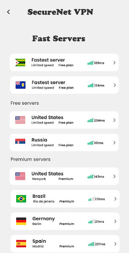 SecureNet VPN: Fast & Secure ဖန်သားပြင်ဓာတ်ပုံ 3