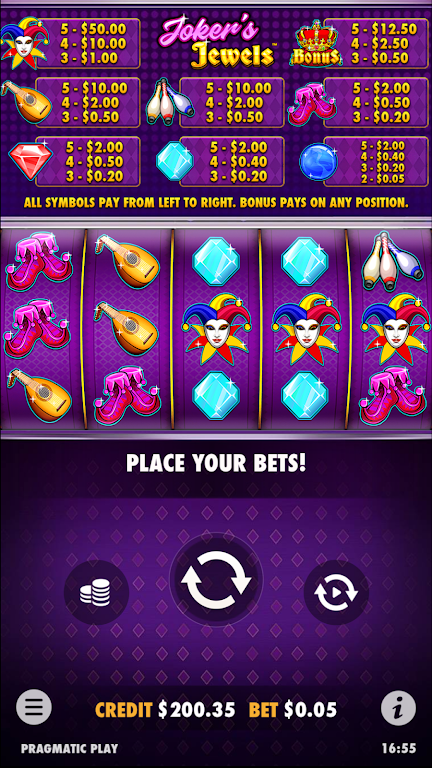 Joker’s Jewels Slot Casino Win 스크린샷 1