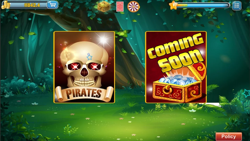 Pirates Slot Machine Treasure Spins Скриншот 2