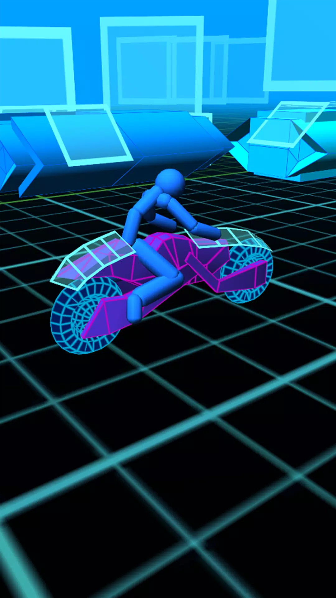 Stickman Neon Motorcycle Race Captura de tela 2