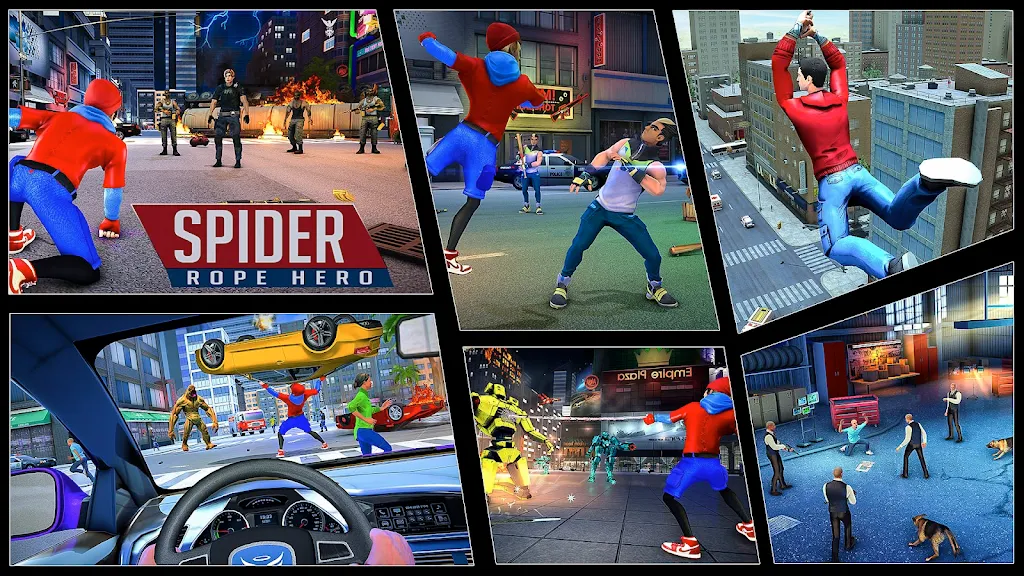 Flying Spider Fight Hero Games應用截圖第0張