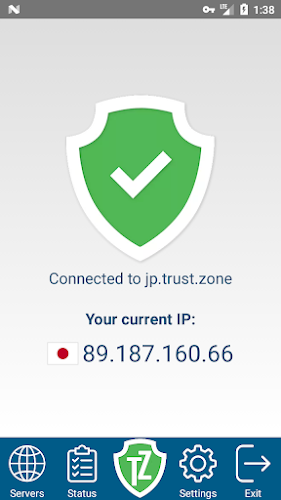 Trust.Zone VPN - Anonymous VPN Captura de pantalla 2