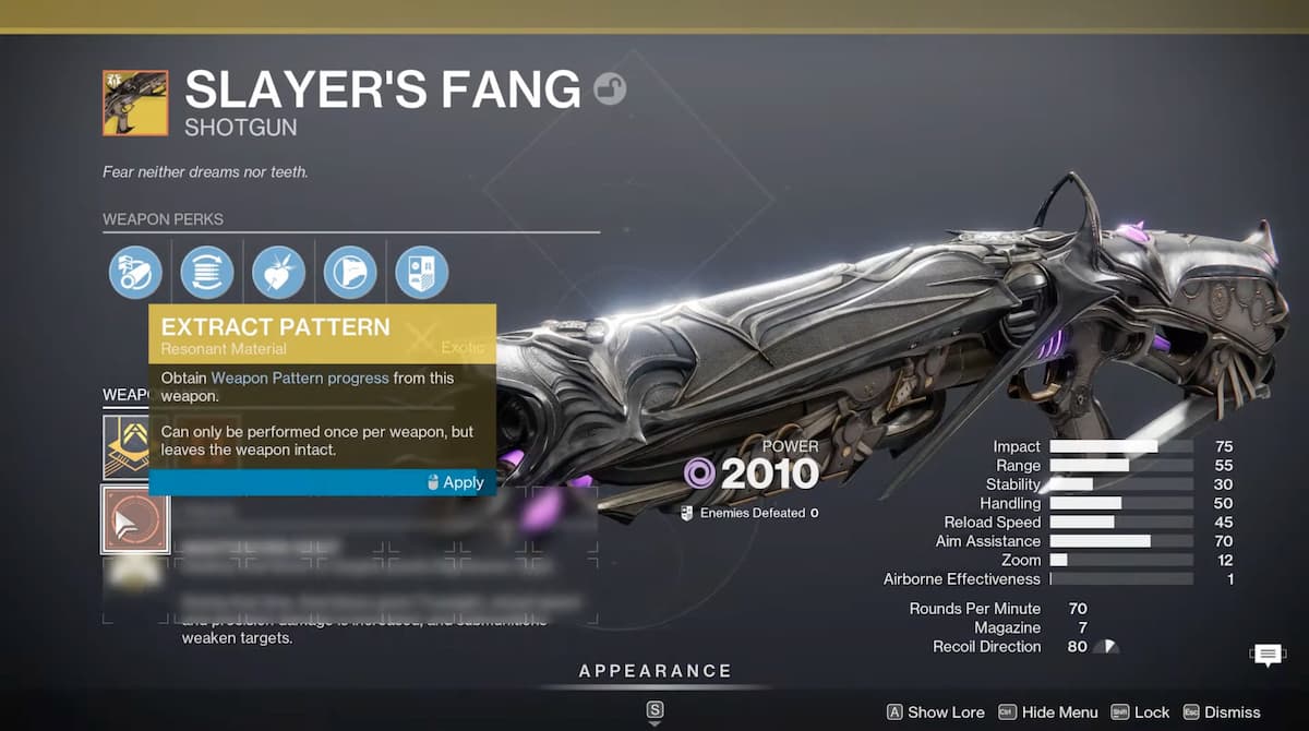 Slayer's Fang: Destiny 2's Latest Shotgun Revealed