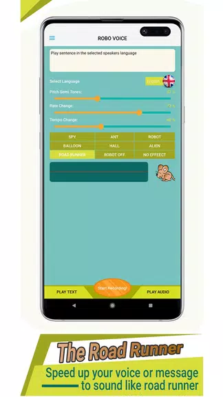 Robot Voice Capture d'écran 2