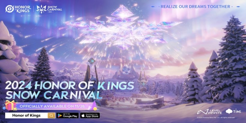 Winter Wonderland บน Honor of Kings: Snow Carnival นำมาซึ่งความสุขแห่งเทศกาล