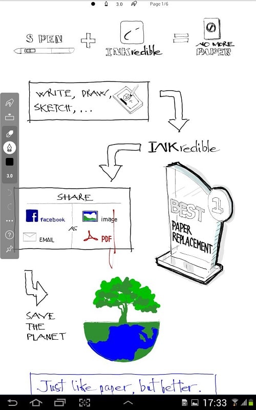 INKredible - Handwriting Note スクリーンショット 1