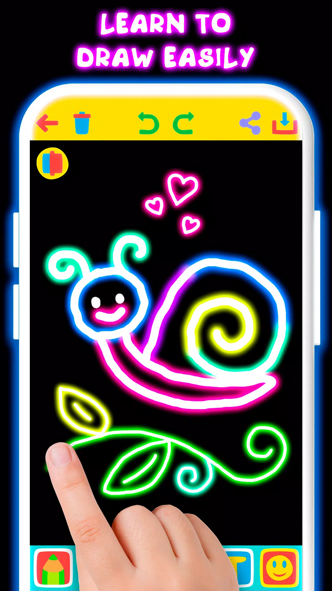 Drawing For Kids - Glow Draw Скриншот 0