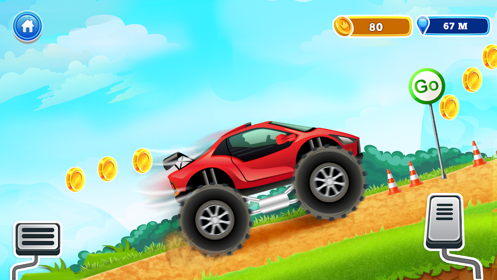 Uphill Races Car Game For Boys 스크린샷 1