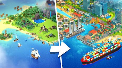 Sea Port: Cargo Boat Tycoon スクリーンショット 0