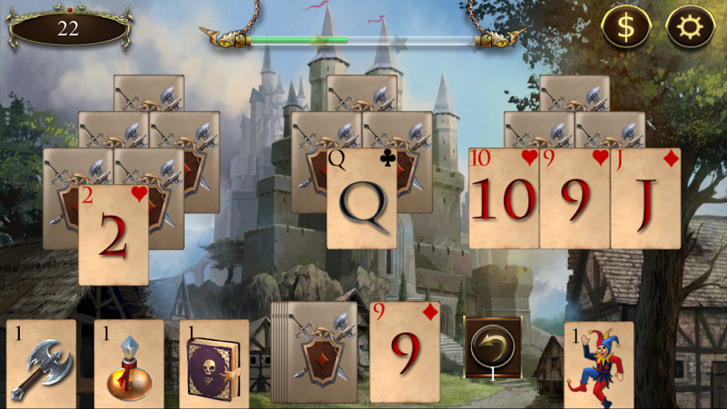 Legends of Solitaire Curse of the Dragons TriPeaks Screenshot 1